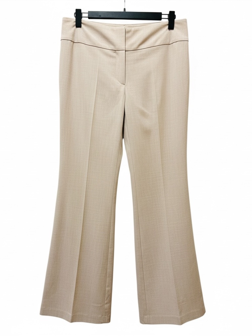Zinc Women’s Low Rise Dress Flare Pants Beige Size 2 Minimalist Business Casual